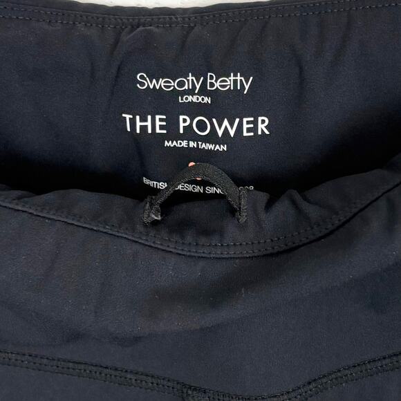 Sweaty Betty London Womens Reflective Power Leggings Back Zip Pocket Black Small - Picture 6 of 8